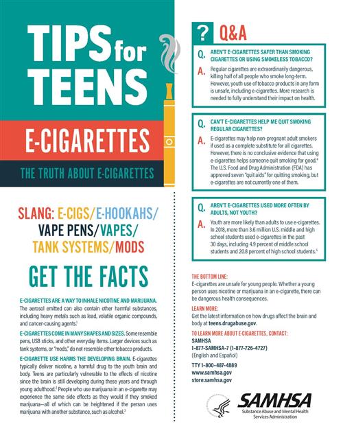 Tips for Teens about E-Cigarettes 